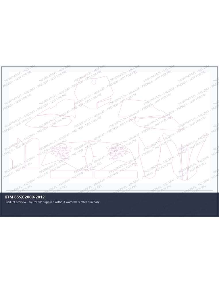 PPF Template - KTM 65SX 2009-2012