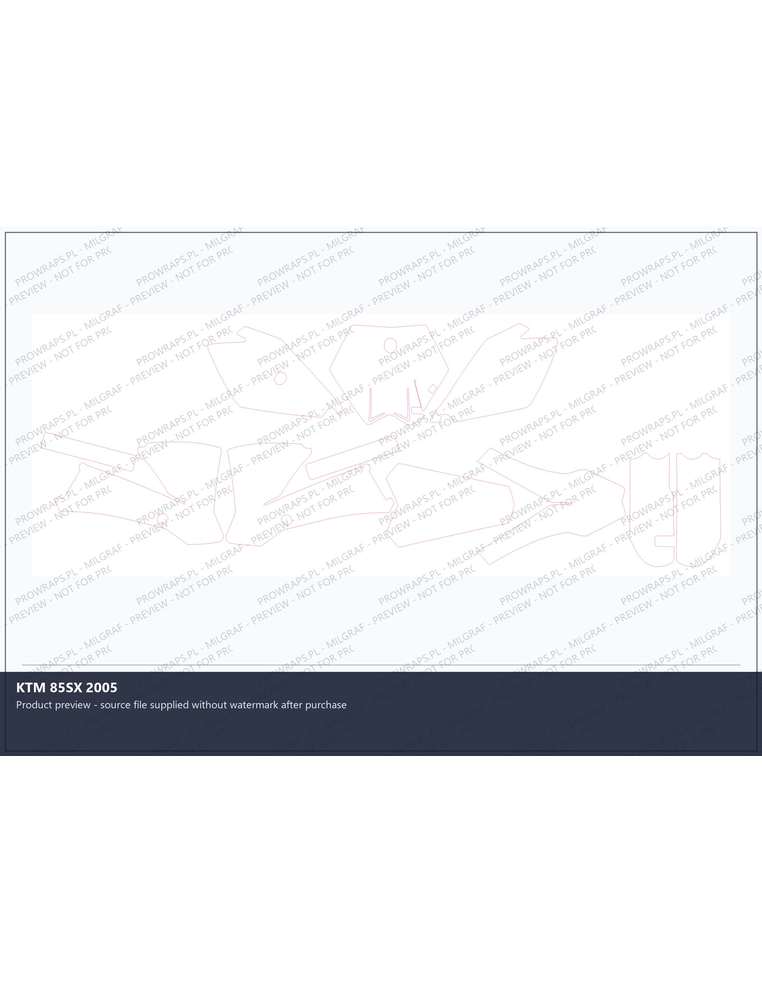 PPF Template - KTM 85SX 2005