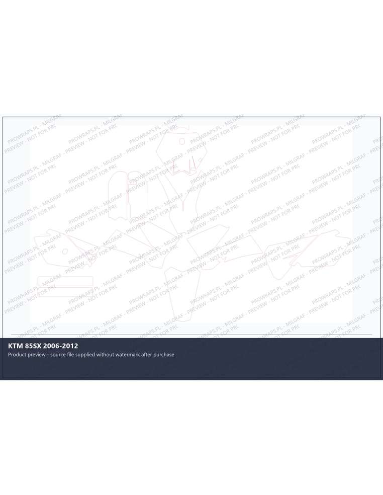 PPF Template - KTM 85SX 2006-2012