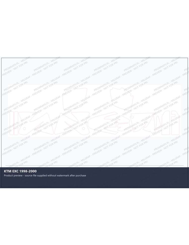 PPF Template - KTM EXC 1998-2000