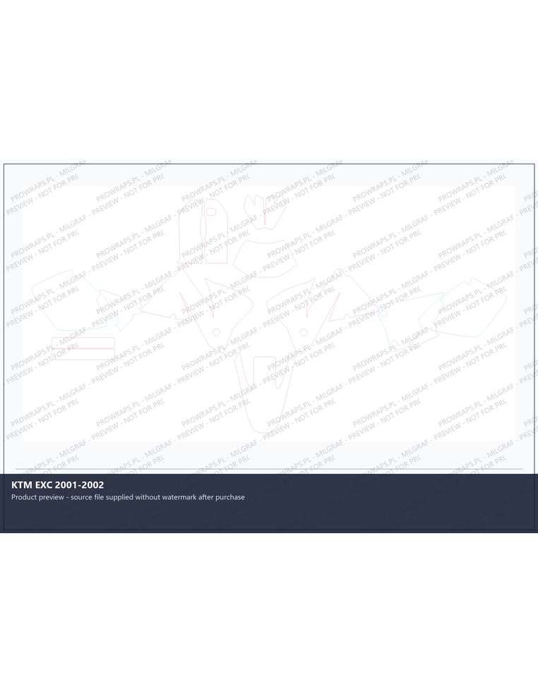 PPF Template - KTM EXC 2001-2002