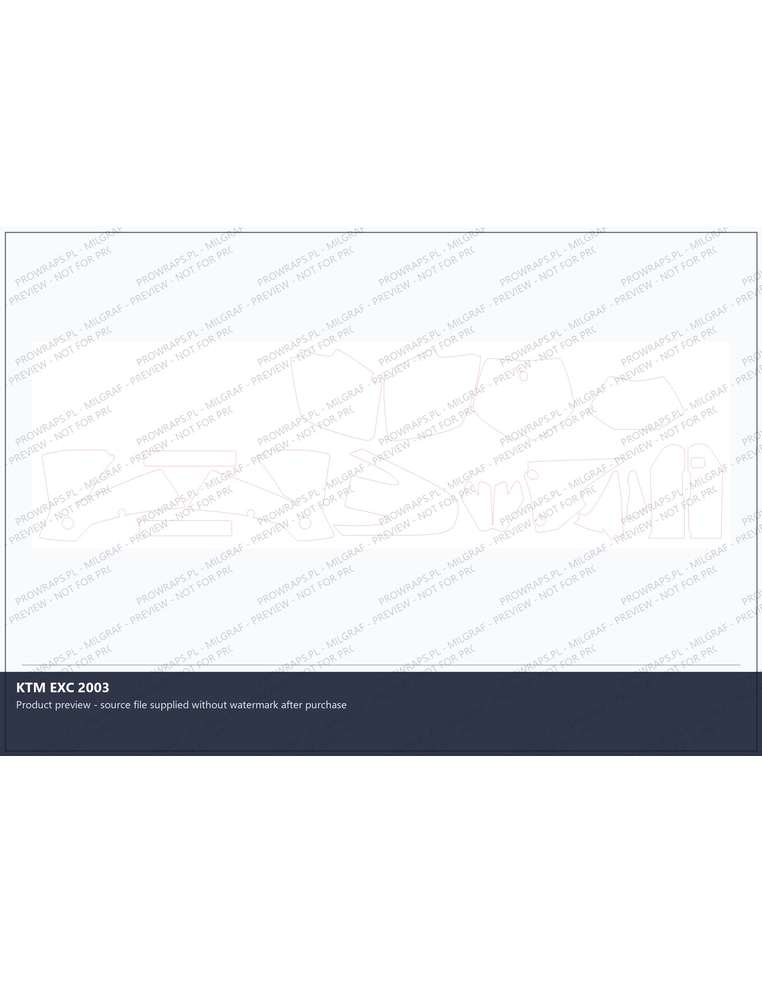 PPF Template - KTM EXC 2003