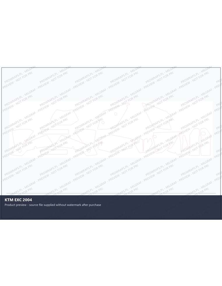PPF Template - KTM EXC 2004