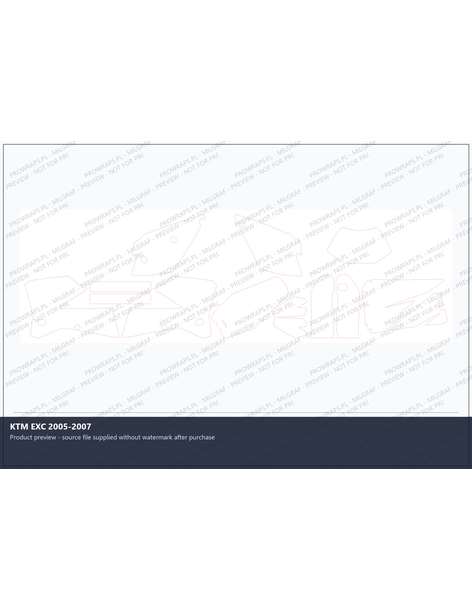 PPF Template - KTM EXC 2005-2007