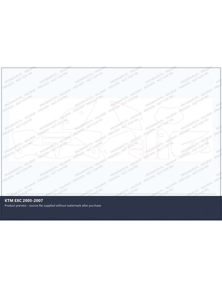 PPF Template - KTM EXC 2005-2007