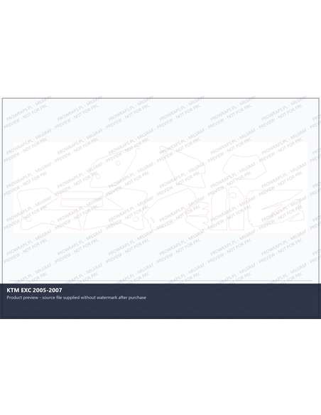 PPF Template - KTM EXC 2005-2007