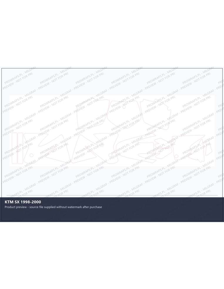PPF Template - KTM SX 1998-2000