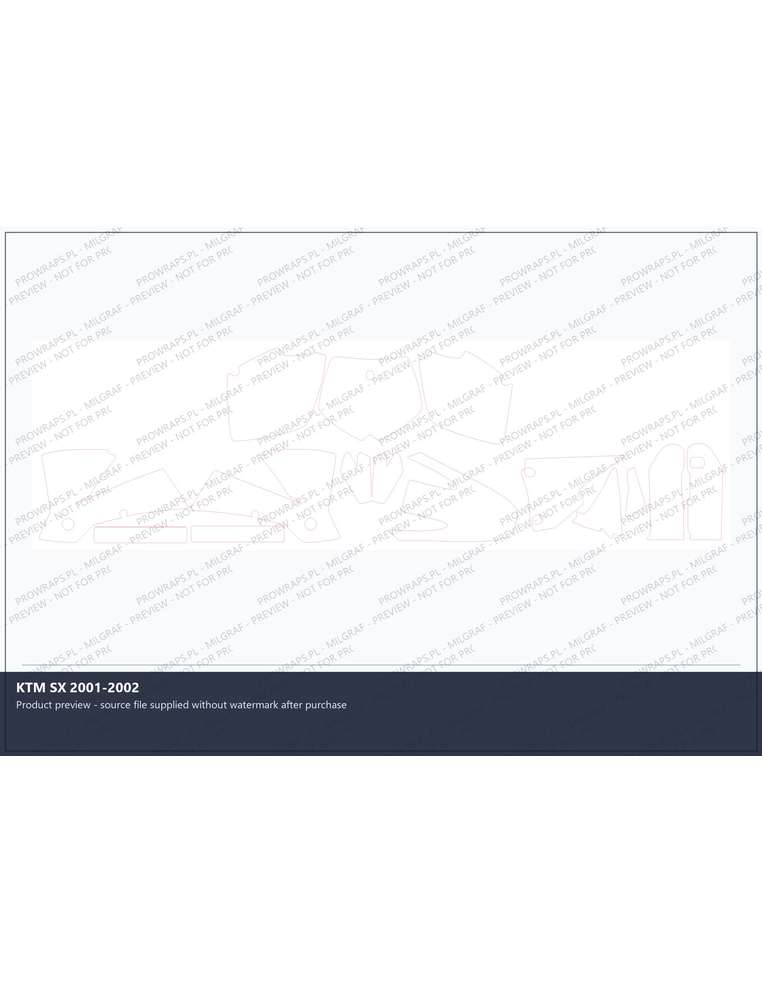 PPF Template - KTM SX 2001-2002