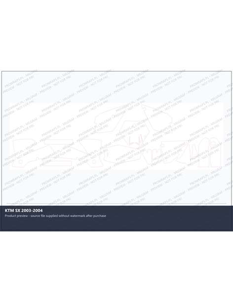 PPF Template - KTM SX 2003-2004