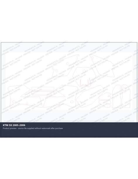PPF Template - KTM SX 2005-2006