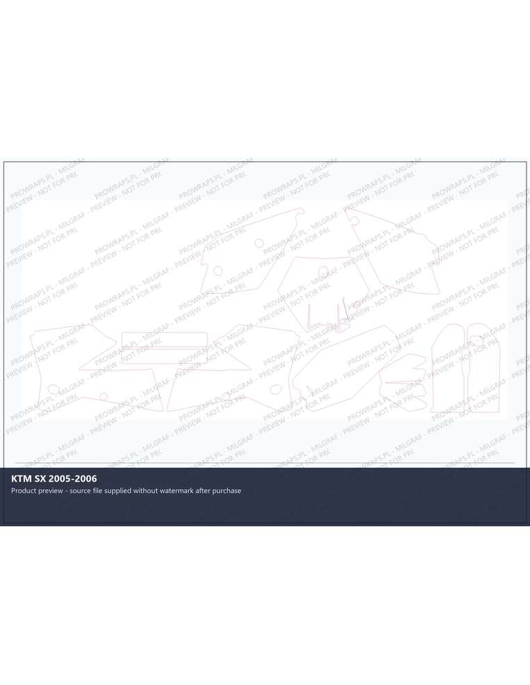 PPF Template - KTM SX 2005-2006