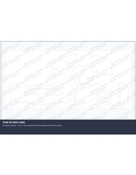 PPF Template - KTM SX 2005-2006
