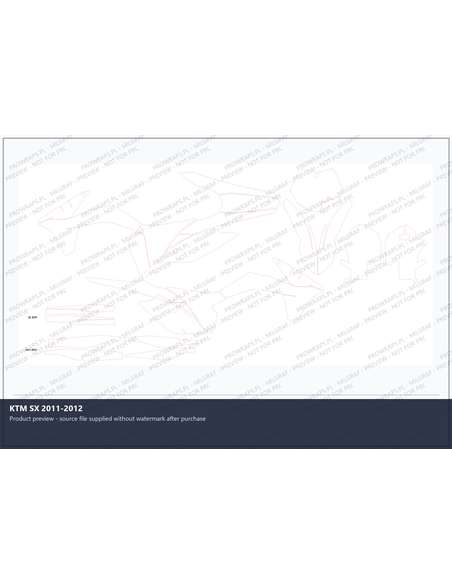 PPF Template - KTM SX 2011-2012