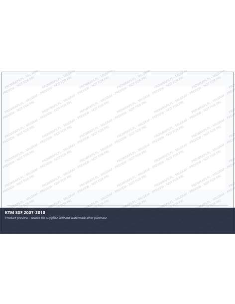 PPF Template - KTM SXF 2007-2010