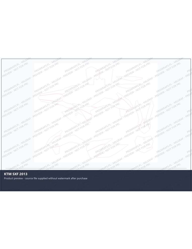 PPF Template - KTM SXF 2013