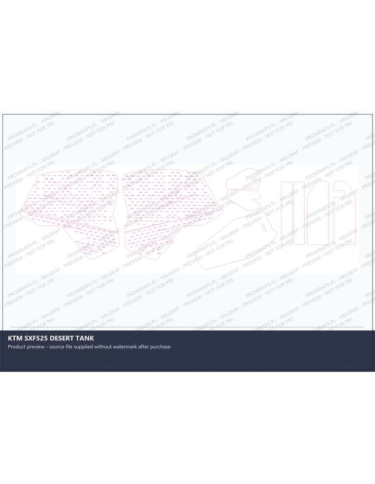 PPF Template - KTM SXF525 DESERT TANK