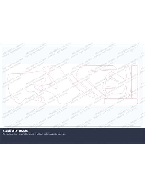 PPF Template - Suzuki DRZ110 2008