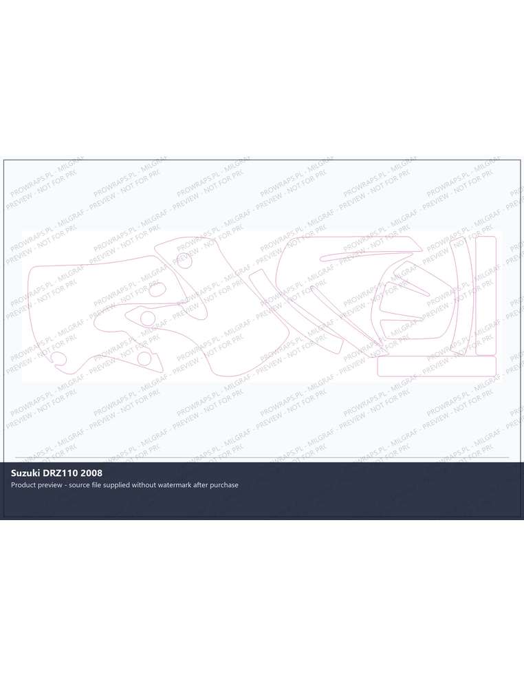PPF Template - Suzuki DRZ110 2008
