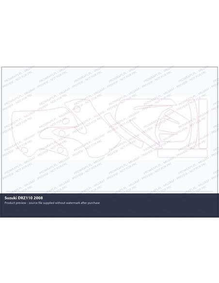 PPF Template - Suzuki DRZ110 2008