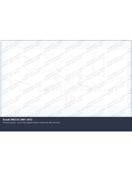 PPF Template - Suzuki DRZ125 2001-2012