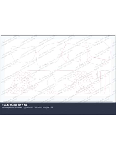 PPF Template - Suzuki DRZ400 2000-2004