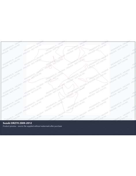 PPF Template - Suzuki DRZ70 2009-2012