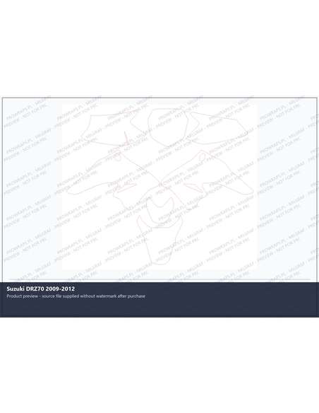 PPF Template - Suzuki DRZ70 2009-2012