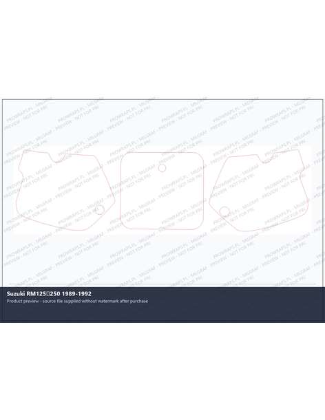 PPF Template - Suzuki RM125250 1989-1992