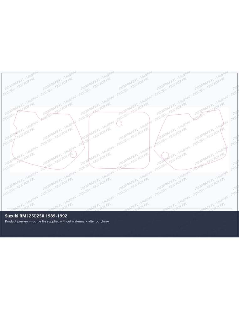 PPF Template - Suzuki RM125250 1989-1992