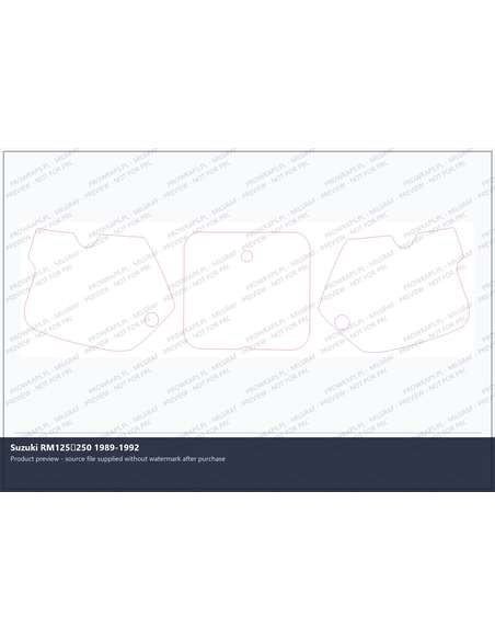 PPF Template - Suzuki RM125250 1989-1992