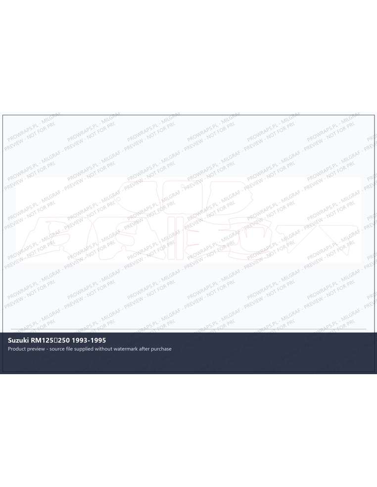 PPF Template - Suzuki RM125250 1993-1995
