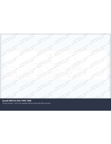 PPF Template - Suzuki RM125250 1996-1998
