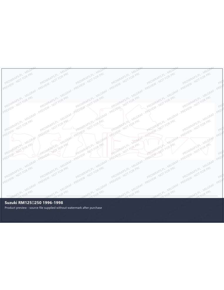 PPF Template - Suzuki RM125250 1996-1998