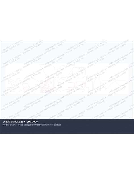 PPF Template - Suzuki RM125250 1999-2000