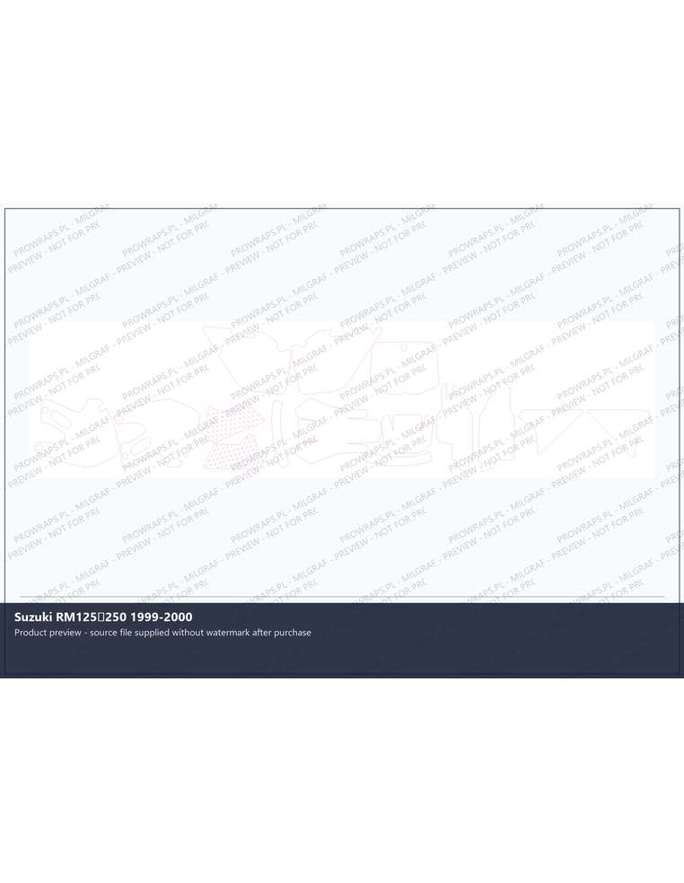 PPF Template - Suzuki RM125250 1999-2000