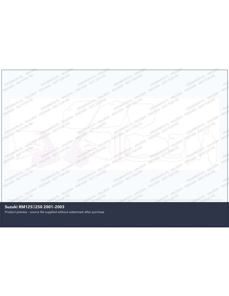 PPF Template - Suzuki RM125250 2001-2003
