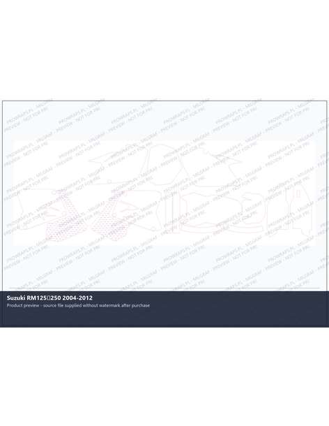 PPF Template - Suzuki RM125250 2004-2012