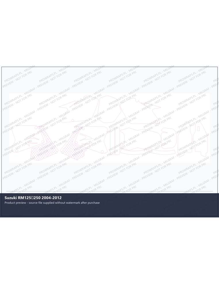 PPF Template - Suzuki RM125250 2004-2012