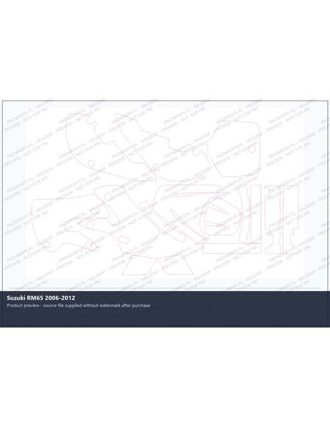 PPF Template - Suzuki RM65 2006-2012