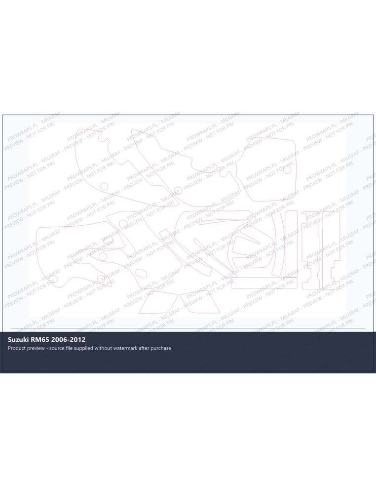 PPF Template - Suzuki RM65 2006-2012