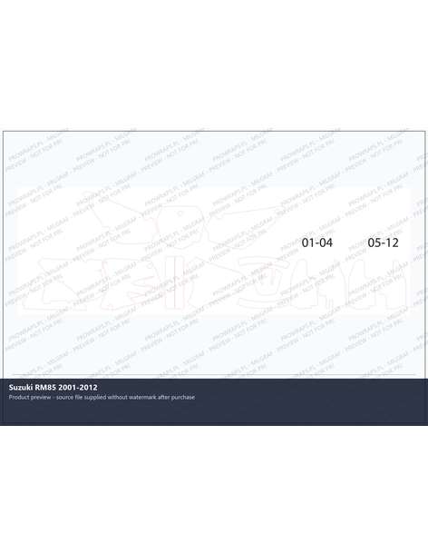 PPF Template - Suzuki RM85 2001-2012