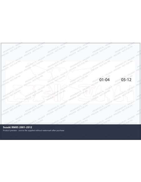 PPF Template - Suzuki RM85 2001-2012