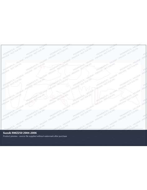 PPF Template - Suzuki RMZ250 2004-2006