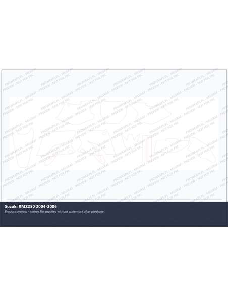 PPF Template - Suzuki RMZ250 2004-2006