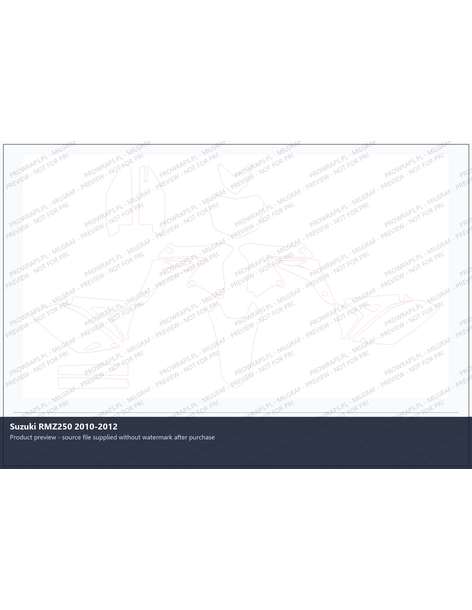 PPF Template - Suzuki RMZ250 2010-2012