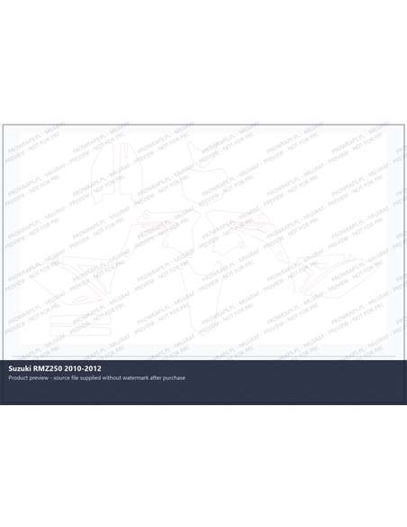 PPF Template - Suzuki RMZ250 2010-2012