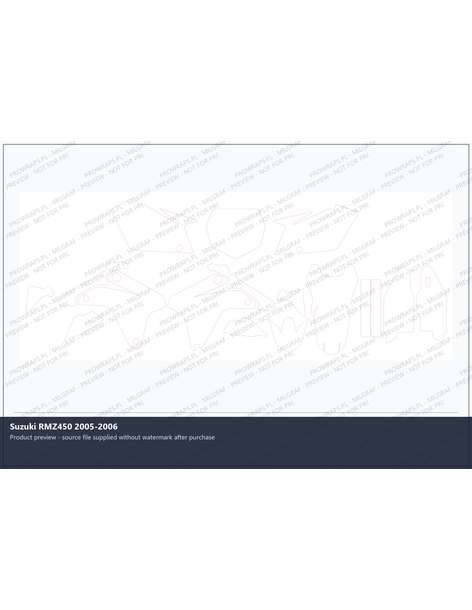 PPF Template - Suzuki RMZ450 2005-2006