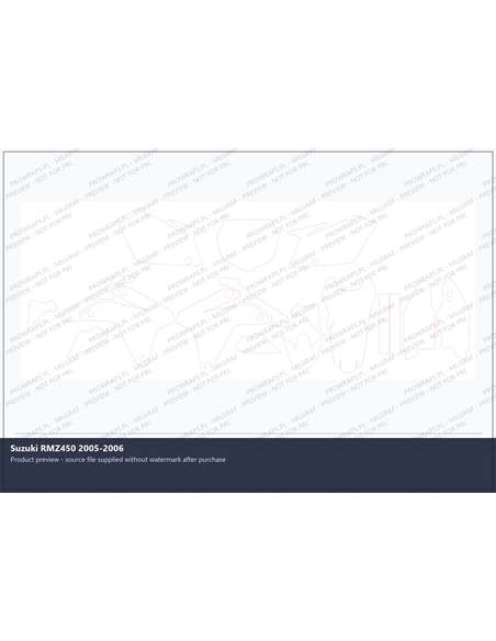 PPF Template - Suzuki RMZ450 2005-2006