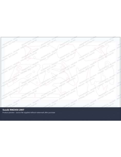 PPF Template - Suzuki RMZ450 2007