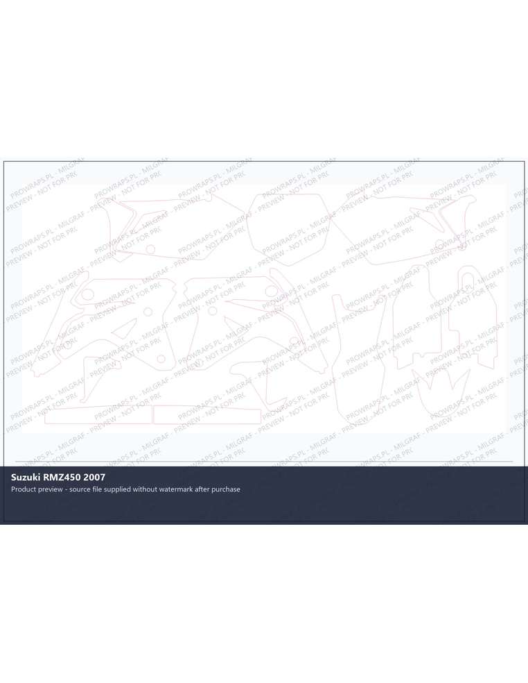 PPF Template - Suzuki RMZ450 2007